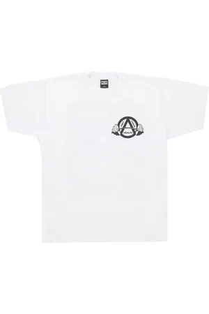Obey Top, Herre, Hvid, L, Bomuld, Klassisk Hvid Tee med Silkscreen Print