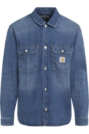 Carhartt Jakke, Herre, Blå, S, Bomuld, Blå Skjortejakke