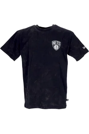 New Era Top, Herre, Sort, 2XS, Bomuld, Brooklyn Nets Grafisk Tee Sort