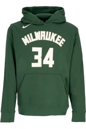Nike Sweathshirts & Hoodies, Herre, Grøn, XL, Bomuld, Giannis Antetokounmpo NBA Club Hoodie