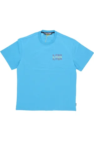 IUTER Top, Herre, Blå, XL, Bomuld, Skull Print Tee Sky T-shirt