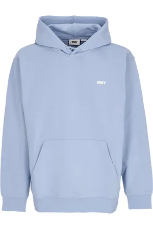 Obey Sweathshirts & Hoodies, Herre, Blå, XL, Bomuld, Letvægts hættetrøje fransk terry
