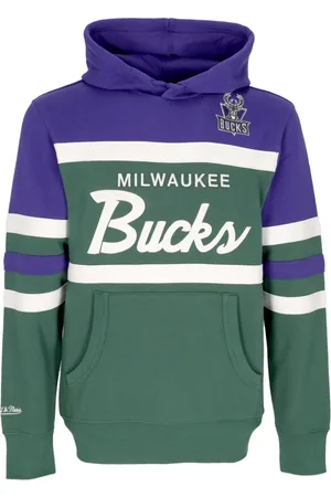 Mitchell & Ness Sweathshirts & Hoodies, Herre, Grøn, L, Bomuld, NBA Head Coach Hoodie Original Team Colors