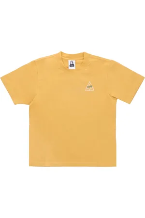 Huf Top, Herre, Gul, L, Bomuld, Afslappet Tee X X-girl Sennep T-shirt