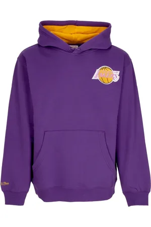 Mitchell & Ness Sweathshirts & Hoodies, Herre, Lilla, S, Bomuld, NBA Vintage Logo Hoodie Lilla