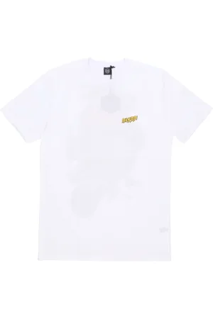 DOLLY NOIRE Top, Herre, Hvid, M, Tyl, Samurai Knight Tee Urban-Cyber Style