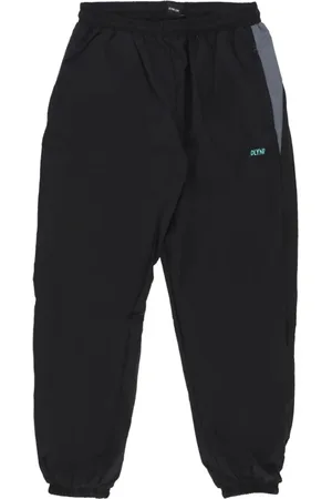 DOLLY NOIRE Bukser, Herre, Sort, S, Uld, Sort Urban Tracksuit Bukser Elastisk Talje
