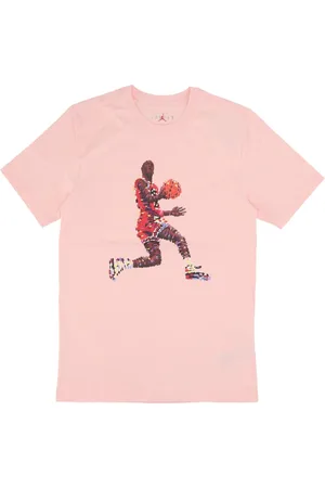 Jordan Top, Herre, Lyserød, M, Bomuld, Legende Herre Tee /Hvid