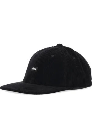 Obey Tilbehør, Herre, Sort, ONE SIZE, Bomuld, Velvet Flat Visor Cap Sort