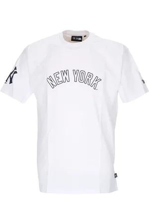 New Era Top, Herre, Hvid, XL, Bomuld, Yankees Wordmark Oversize Tee Hvid