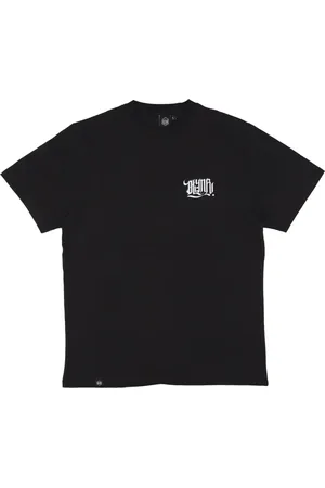 DOLLY NOIRE Top, Herre, Sort, L, Bomuld, Ørkenkranie Sort T-shirt Kortærmet