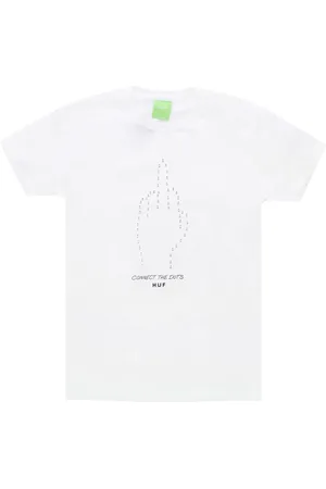 Huf Top, Herre, Hvid, S, Bomuld, Hvid Connect The Dots Tee