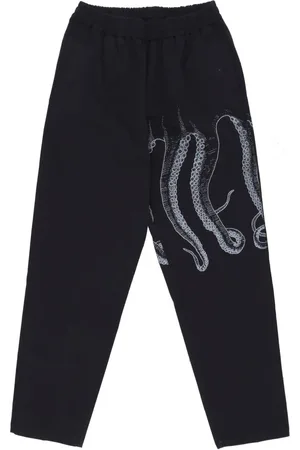 Octopus Bukser, Herre, Sort, XL, Bomuld, Sort Jogger Bukser med Tentakel Print