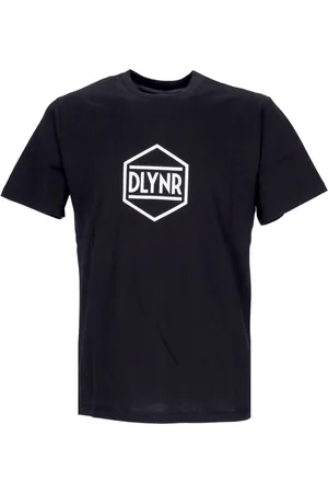 DOLLY NOIRE Top, Herre, Sort, M, Bomuld, Logo Tee Sort/Hvid Kortærmet