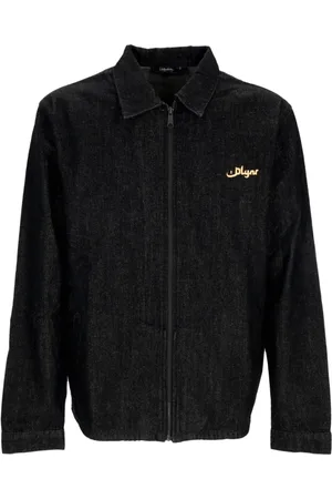 DOLLY NOIRE Jakke, Herre, Sort, L, Bomuld, Canvas Lynlås Jakke Sort