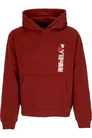 DOLLY NOIRE Sweathshirts & Hoodies, Herre, Rød, L, Bomuld, Attack On Titan Rød Hættetrøje