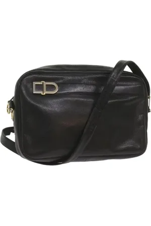 Dior Pre-owned, Dame, Sort, ONE SIZE, Uld, Pre-owned Laeder dior-tasker