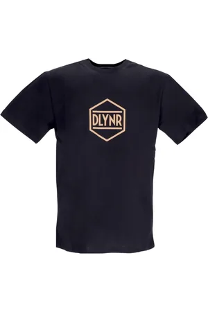 DOLLY NOIRE Top, Herre, Sort, XL, Bomuld, Logo Tee Sort/Khaki Kortærmet