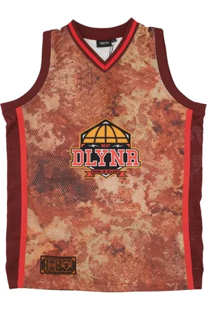 DOLLY NOIRE Top, Herre, Flerfarvet, XL, Uld, Basketball Mesh Tank Top Orange