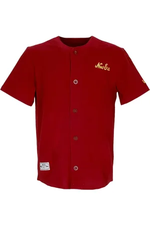 New Era Sport, Herre, Rød, M, Bomuld, Premium Jersey Baseball Tunika Rød/Gul