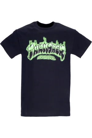 Thrasher Top, Herre, Sort, L, Bomuld, Airbrush Tee Sort/Lilla