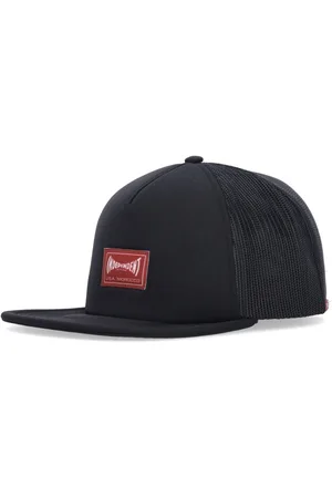 Etnies Tilbehør, Herre, Sort, ONE SIZE, Polyester, Sort Trucker Cap med Flad Skygge