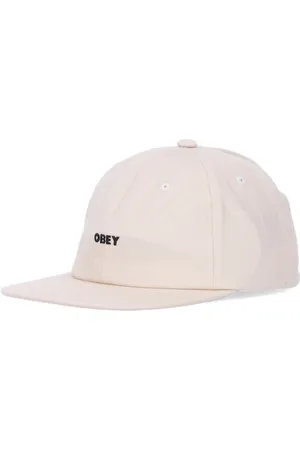 Obey Tilbehør, Herre, , ONE SIZE, Bomuld, Flad Skygge Strop Cap Ubleget Bomuld