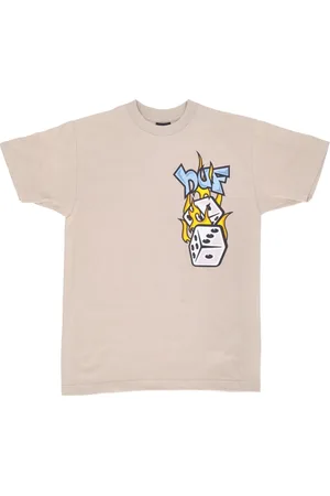 Huf Top, Herre, , S, Bomuld, Ler Herre Tee Kortærmet Crew