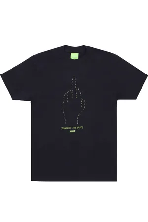 Huf Top, Herre, Sort, S, Bomuld, Sort Connect The Dots Tee Herre