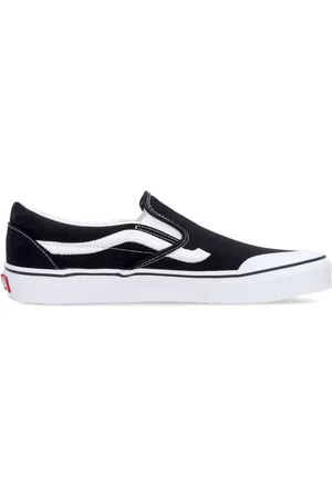 Vans Sko, Herre, Sort, 45 EU, Uld, Klassisk Slip-on Sidestripe Lav Sko