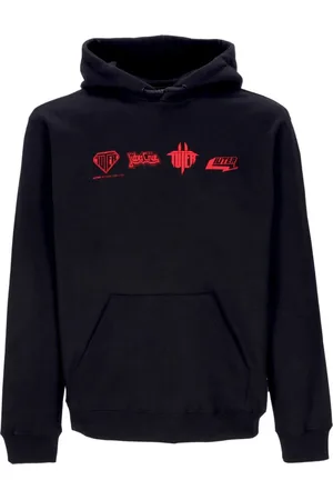 IUTER Sweathshirts & Hoodies, Herre, Sort, XL, Bomuld, Sort hættetrøje med kængurulomme