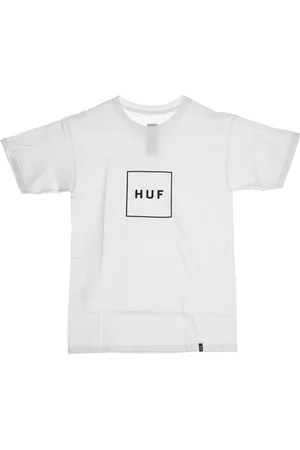 Huf Top, Herre, Hvid, S, Bomuld, Logo Herre T-shirt Hvid