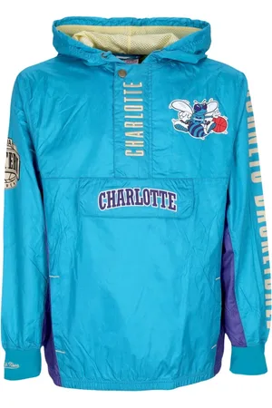 Mitchell & Ness Sweathshirts & Hoodies, Herre, Blå, XL, Uld, NBA Hold Vindjakke Vintage Logo
