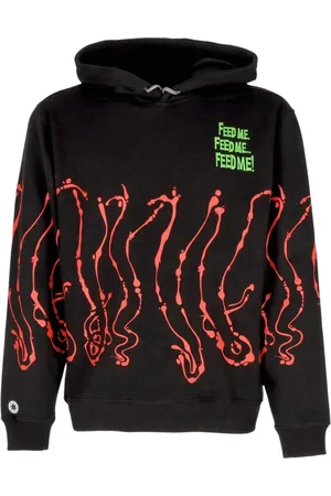 Octopus Sweathshirts & Hoodies, Herre, Sort, XS, Bomuld, Sort Dripper Hoodie Langærmet
