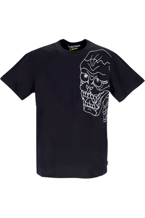 IUTER Top, Herre, Sort, M, Bomuld, Sort/grå Skull Tee kortærmet T-shirt
