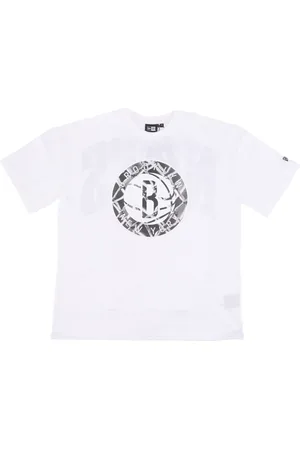 New Era Sport, Herre, Hvid, L, Bomuld, Brooklyn Nets Logo Tee /Black