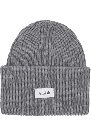AMISH Tilbehør, Herre, Grå, ONE SIZE, Uld, Uld Blend Beanie Hat Grå