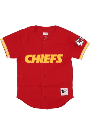 Mitchell & Ness Sport, Herre, Rød, S, Polyester, Kansas City Chiefs Mesh Button Jacket