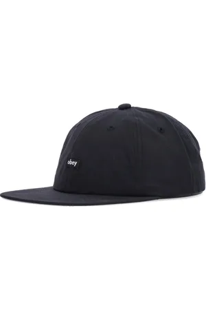 Obey Tilbehør, unisex, Sort, ONE SIZE, Bomuld, Flad Skygge Justerbar Kasket Sort