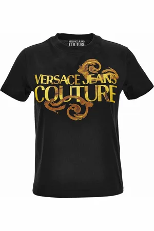 VERSACE Top, Dame, Sort, S, Uld, Moderne T-shirts og Polos