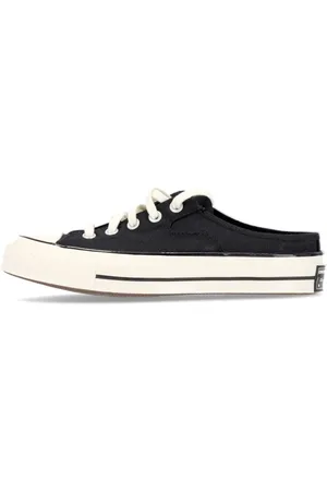 Converse Sko, Dame, Sort, 39 1/2 EU, Sort Canvas Lace-Up Mule Sko