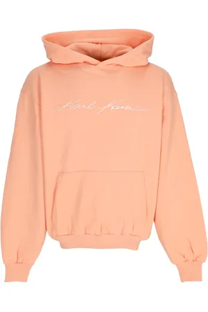 Karl Kani Sweathshirts & Hoodies, Herre, , L, Bomuld, Aprikos Hoodie med Kængurulomme