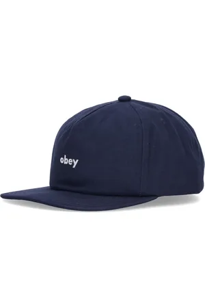 Obey Tilbehør, Herre, Blå, ONE SIZE, Bomuld, Flad Skygge Snapback Kasket Mild Navy
