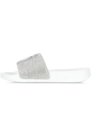 Rip N Dip Sko, Herre, Grå, 45 EU, Lord Nermal Slides Rhinestone White