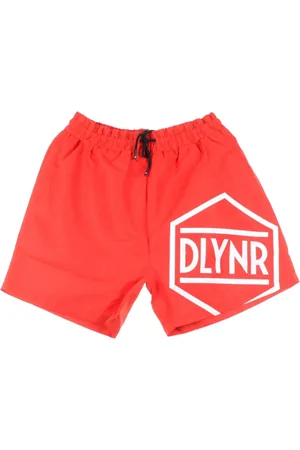 DOLLY NOIRE Badetøj, Herre, Rød, XL, Røde Logo Badebukser til Mænd