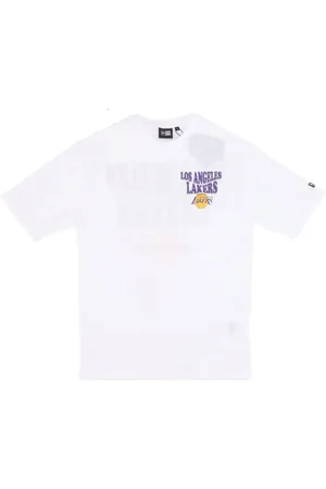 New Era Sport, Herre, Hvid, L, Bomuld, NBA Script Lakers Tee Hvid/Lilla