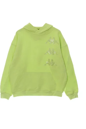 Kappa Sweathshirts & Hoodies, Herre, Grøn, S, Bomuld, Grøn Lime Herre Hoodie