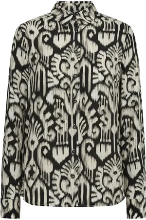 Mos Mosh Bluser & Skjorter, Dame, Sort, L, Uld, Elegant Noelli Skjorte Sort
