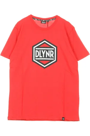 DOLLY NOIRE Top, Herre, Rød, L, Rød Hexagon Herre T-shirt