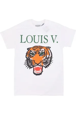 MARKET Top, Herre, Hvid, XL, Bomuld, Tiger Tee Langærmet T-shirt